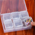 Blulu 24 Pcs Small Bead Organizer Plastic Bead Storage Containers Clear Plastic Storage Case Craft Containers with 2 Pcs Hinged Lid Clear Craft Ca...