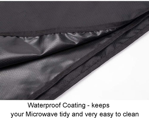 QEES Microwave Cover, Heavy Duty Waterproof Toaster Oven Cover, 18.5"x13.7"x13.7" Kitchen Appliance Cover Compatible with Cusinart Oven, Ice Cream...