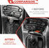 Carbon Fiber Gear Shift Knob Head Cover Trim Decoration Interior Accessories Compatible with Dodge Charger/Challenger 2015-2023,for Dodge Durango ...