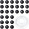 Bymitel 6mm Natural Lava Round Beads Gemstones Genuine with 210pcs DIY Jewelry Making Unisex (6mm 210pcs, Black Lava)...