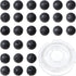 Bymitel 6mm Natural Lava Round Beads Gemstones Genuine with 210pcs DIY Jewelry Making Unisex (6mm 210pcs, Black Lava)...