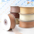Sheer Ribbon Organza Ribbon 1 Inch x 150Yd 6 Rolls Brown Sheer Chiffon Ribbon Sheer Organza Ribbon Clear Fabric Ribbon for Gift Wrapping Wedding B...