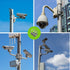 2pcs Universal Wall Mounting Bracket with 6 Loops, Stainless Steel Vertical Pole Mount Adapter for CCTV Security Camera PTZ Dome Indoor Outdoor AP...