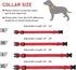 Reflective Dog Collar with Buckle Adjustable Safety Nylon Collars for Small Medium Large Dogs, Red XL...