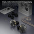 CCA Polaris in Ear Monitor HiFi Stereo IEM Earphones Dynamic Dual Driver Wired Earbuds with 4 Tuning Switches in Ear Headphones with Detachable Ca...