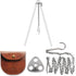 Stainless Steel Camping Gear and Equipment - Campfire Cooking Accessories Set - Radiate Portable Round Cookware - Dutch Oven Camping Cookware - Ou...