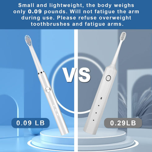electric toothbrush, with 8 replacement brush heads and 1 travel box,sonic toothbrush for Adults and Kids,Portable rechargeable toothbrush for tra...