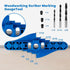 74 PCS Handheld Dowel Jig Kit, 2 in 1 Center Scriber Line Doweling Hole Jig with Wood Dowels Pins Drill Bits for Woodworking Drilling and Marking...