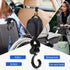4 Pcs Walker Hook Hanging 360° Rotation Stroller Hooks for Hanging Diaper Bag Hanger Stroller Hooks for Walker Rollator Wheelchair Shopping Cart...