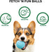 Furhaven 3-Pack 2.5" Squeaky Ball Dog Toys for Small/Medium Dogs, Fits Most Standard Launchers - Fetch 'N Fun TPR Squeaky Ball Toy Set - Sea Pack,...