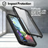 CBUS Heavy-Duty Phone Case with Built-in Screen Protector Cover for LG Premier Pro Plus, Xpression Plus 3, Harmony 4 –– Full Body (Black)...