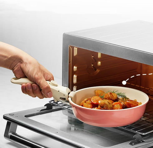 IKTU Removable Handle White,Handle for Detachable Removable Cookware Detachable Removable Pan Handle Universal Pot Handle Replacement Suitable for...