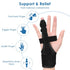 Full Trigger Finger Splint - Hand and Wrist Brace Support for Sprains, Pain Relief, Arthritis, Tendonitis, Fractured Finger - Adjustable Locking S...