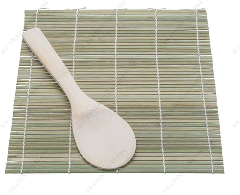 M.V. Trading 900208 Bamboo Sushi Mat with Paddle Kit...
