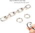 Fashion Large Metal Cross-Body Purse Strap Extender,Handbag Shoulder Strap Extender,Bag Chain Accessory Charms (Silver)...