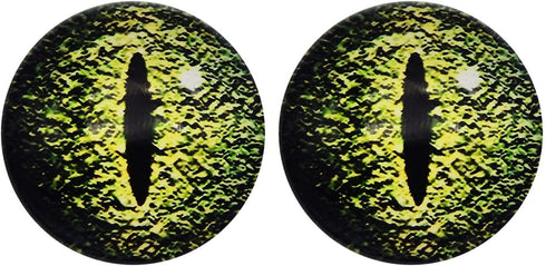 30MM 20PCS Dragon Eyes Glass Cabochon for Clay Doll Making Sculptures Props Craft Jewelry DIY Findings 1.18inches...