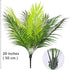 Artificial Palm Plants, Plastic Tropical Palm Tree Shrubs Fake Greenery Decor for Outdoor Indoor Home Garden Verandah Party Wedding Table Centerpi...