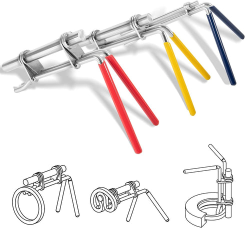 3 Pack Hydraulic Seal Installation Tools, Hydraulic Cylinder Piston Repair Seal Kit, U-Cup Rod Seal Installation Tool Kits Upgraded Seal Twistor I...