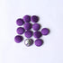 Round Handmade Buttons 12 Purple Button Dupion Fabric Covered for Sewing Scrapbooking Clothes Craft...