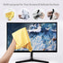 4 Pack Oversized 16" x 16" Large Microfiber Glasses and Screen Cleaner Cloth,Safe for Electronic Device Screens, Eyeglasses & Delicate Surfaces...