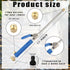 Jet Nozzle Pressure Washer Hose Attachment,Power Washer Wand Hose Nozzle Hydro Jet Garden Gutter Window Car Cleaning Tool Blue...