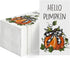 Horaldaily 50 Fall Disposable Paper Decorative Guest Napkins, Thanksgiving Autumn Harvest Orange Pumpkin Leaves Hand Towel for Party Lunch Dinner ...