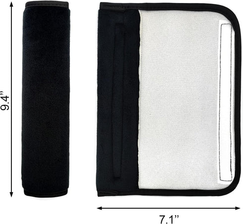2 Pack Universal Soft and Comfortable Car Seat Belt Pads Harness Pads Pram Strap Covers Backpack Shoulder Pad Automotive Seat Belt Cushion Pad Cov...