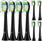 Replacement Toothbrush Heads Compatible with Aquasonic Black Series/Vibe Series/Black Series Pro/Duo Series Pro,8 Pcs Black Electric Toothbrush He...