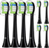 Replacement Toothbrush Heads Compatible with Aquasonic Black Series/Vibe Series/Black Series Pro/Duo Series Pro,8 Pcs Black Electric Toothbrush He...