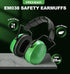 PROHEAR EM038 Ear Protection Safety Earmuffs for Mowing, 28dB Noise Reduction Passive Hearing Protector, Compact Foldable Headset for Shooting Con...
