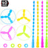 Big Mo's Toys Flying Discs - Twist Disc Flyer Saucers with Launchers for Party Favors and Prizes Outdoor Toy - 40 Sets...