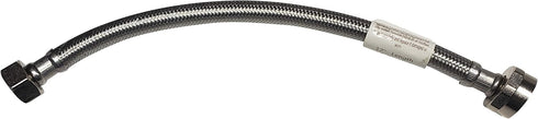 12" Stainless Steel Braided Toilet Supply Line 2 Pack (1/2 FIP x 7/8 BC)...