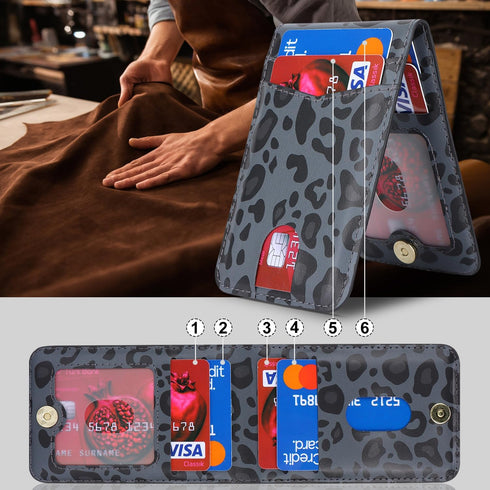 Cavor for Magsafe Wallet, for Apple Magsafe Wallet with Adjustable Stand, Magnetic Wallet for iPhone 15 Pro Max/14 Pro/14 Plus/13/12 Mini, Magsafe...