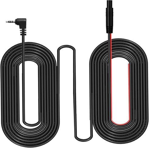 5 Pin Dash Cam Cable,33 Ft 2.5mm Male to 5 Pin Backup Camera Cord,Dash Cam Rear View Camera Ultra Long Cable with Reverse Trigger Wire Fit for Pic...