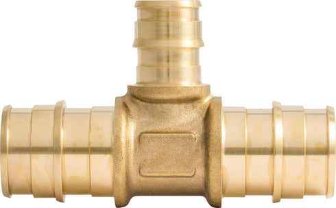 SharkBite 3/4 Inch x 3/4 Inch x 1/2 Inch Expansion Reducing Tee Fitting for PEX-A Pipe, Brass Plumbing Fittings, Reducing Tee for PEX-A Tubing, UA...