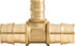SharkBite 3/4 Inch x 3/4 Inch x 1/2 Inch Expansion Reducing Tee Fitting for PEX-A Pipe, Brass Plumbing Fittings, Reducing Tee for PEX-A Tubing, UA...