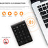 Gugxiom Bluetooth Number Pad,22 Keys Portable Mini Financial Accounting Numeric Keypad?Bluetooth 5.0 10 Key Numeric Keypad for Laptop/Desktop/PC/N...