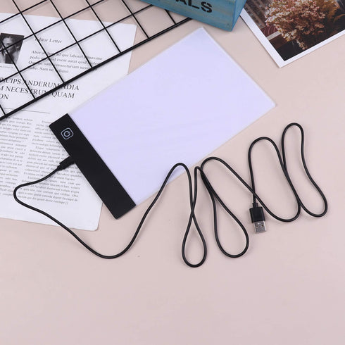 A5 LED Drawing Tablet Thin Art Stencil Drawing Board Light Box tracing Table pad, for 5D Diamond Painting Full Drill Embroidery, Cross Stitch Embr...