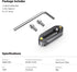 SMALLRIG Quick Release Safety Rail 4cm 1.57 Inches Long with 1/4'' Screws - 1409...