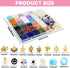DULEFUN Pony Beads Bracelet Making Kit 24 Colors Kandi Pony Beads with Letter Alphabet Clay Heart Beads and Charms Hair Beads Braids for Women Gir...