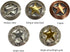 Toxic Jungle 2 Pieces 1-3/8 Inch (35mm) Concho, Come and Take It Texas Flag Decorative Concho, Screw Back Conchos for Leather Belt, Jacket, Hat, S...