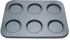Fox Run Non-Stick Baking Pan, 6 Cup Large Muffin Top, Metallic...