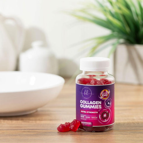Collagen Peptides Gummies for Women & Men - Collagen Protein with Biotin, Extra Strength Hydrolyzed Collagen Peptides Gummy Supplement for Hair, S...