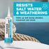 3 oz Marine Adhesive Sealant 4000/4200 Fast Cure UV (White) - Sem-Permanent, Flexible Bonding and Sealing - UV Resistant, above & below Waterline ...