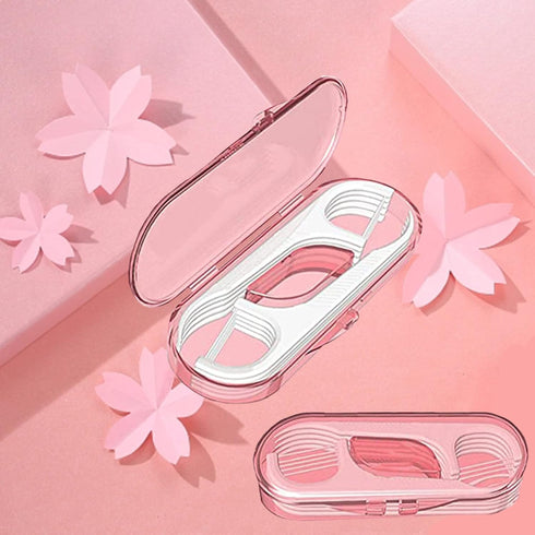 Flosser Dispenser Dental Floss Case Travel Floss Professional Toothpicks Sticks with Travel Case Superfine Floss Picks Dental Picks for Teeth Clea...