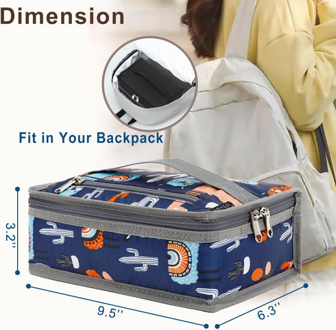 FlowFly Small Insulated Lunch box Portable Soft Bag Mini Cooler Thermal Meal Tote Kit with Handle for Work & School (Alpaca)...