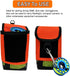 Scuba Gear Mesh Bag Surface Marker Buoy Scuba Case Diving Pouch Snorkeling Bag Finger Reel SMB Mesh Storage Pocket for Snorkeling Diving Equipment...