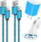 USB Fast Charger Kit for Google Pixel 8a/8/8pro/7/7a/6pro/6a/5/4a/3/3a/3XL/2, Wall Charger Plug+Car Phone Charger+2X Nylon-Braided USB A to USB C ...