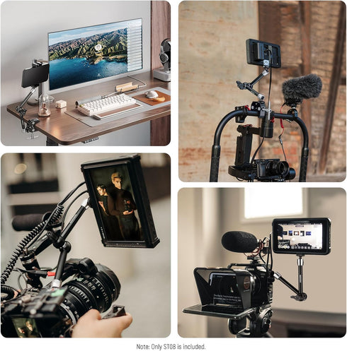 NEEWER 9.8"/25cm Adjustable Friction Magic Arm with 1/4" Screw on Both Ends, Compatible with SmallRig Cage, Flash/LED Light/Microphone/Monitor/Sup...