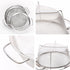 Stainless Steel Mesh Colander Strainer Basket, 2.5 Quart Fine Mesh Net Colander with Heavy Duty Handles & Wide Rim & Resting Feet for Strain, Drai...